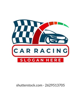 Car Race logo design vector. Car Racing Team logo design vector template