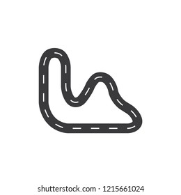 Car race vector icon