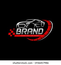 car racing logo business tamplate