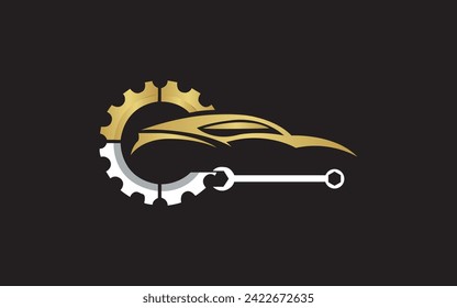 diseño vectorial del logotipo de carreras de coches