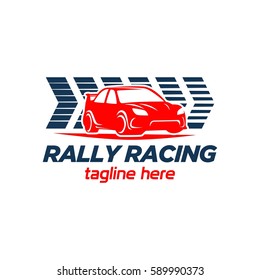 Car Racing Logo Template - stock vector