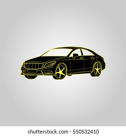 car racing. luxury car