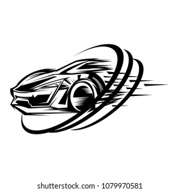 Car racing sport design vector