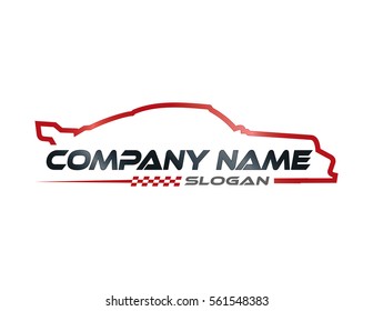 Car racing symbol