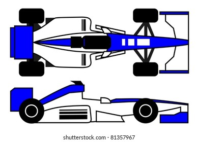 Car racing in two positions