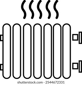 Car Radiator glyph circle Icon, line icons style, simple element from car parts concepts. car radiator editable logo sign symbol design on transparent background. can be use for web and mobile