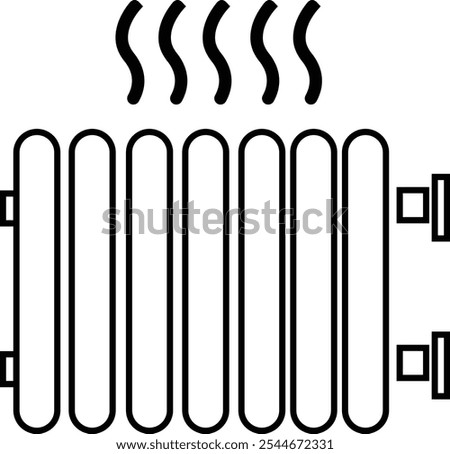 Car Radiator glyph circle Icon, line icons style, simple element from car parts concepts. car radiator editable logo sign symbol design on transparent background. can be use for web and mobile