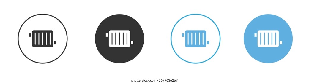 car radiator icon Logo Template Design set