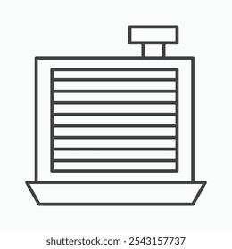 Car radiator icon set. vector illustration.