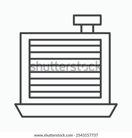 Car radiator icon set. vector illustration.