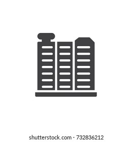 Car radiator icon vector, filled flat sign, solid pictogram isolated on white. Symbol, logo illustration.
