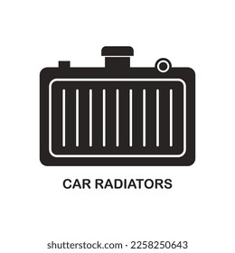 car radiator icon vector illustration symbol design eps 10