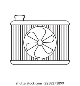 car radiator icon vector illustration symbol design eps 10