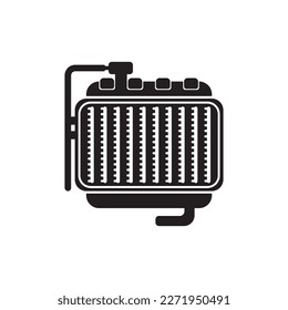 car radiator icon vector illustration symbol design eps 10