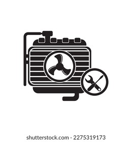 car radiator icon vector illustration symbol design eps 10