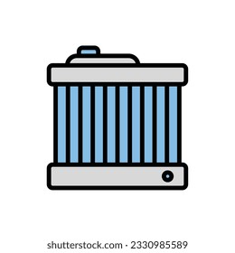 Car Radiator Icon Vector Illustration