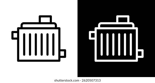 Vector del icono del radiador del coche, Plantilla del logotipo de la ilustración en estilo de moda