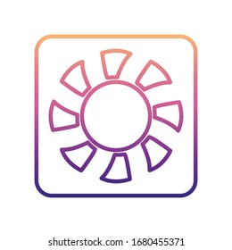 car radiator nolan icon. Simple thin line, outline vector of Cars service and repair parts icons for ui and ux, website or mobile application