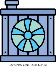 Car Radiator vector icon. Can be used for printing, mobile and web applications.