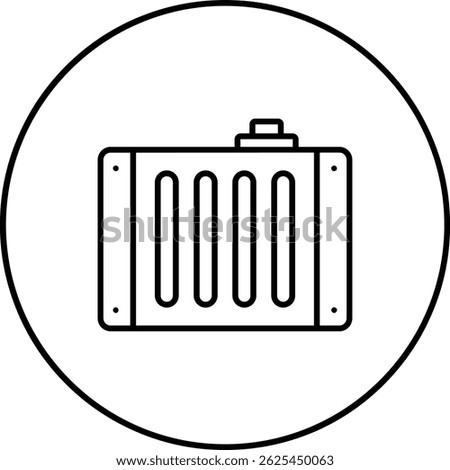 Car Radiator vector icon. Can be used for printing, mobile and web applications.