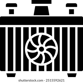 Ilustración de diseño de icono de Vector de radiador de coche