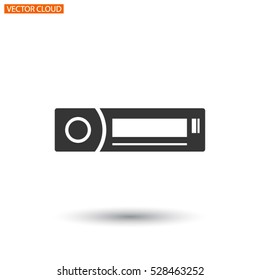 Car radio icon. vector 10 EPS