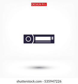 Car radio icon. vector 10 EPS