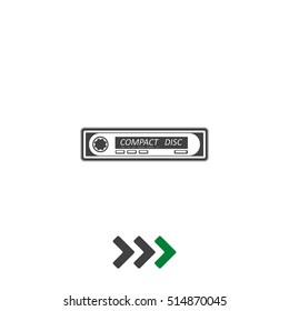 Car Radio Icon Vector flat design style