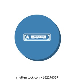 Car Radio Icon Vector flat design style