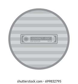 Car Radio Icon Vector flat design style