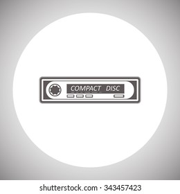 Car radio. Modern Car Audio. icon. vector design
