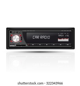 Car Radio Red