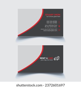 Car Rant Buisness Card Template