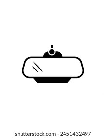 car rear mirror icon, vector best flat icon.