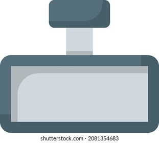 Car Rear View internal Mirror Concept Vector Color Icon Design, Motor Vehicle Service and automobile repair shop Symbol, Lorry spare parts Sign,  automotive technician equipment stock illustration
