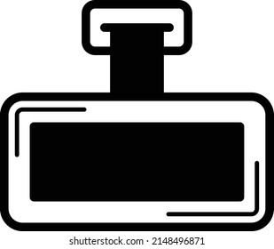 Car Rear View internal Mirror Concept Vector Icon Design, Motor Vehicle Service and automobile repair shop Symbol, Lorry spare parts Sign,  automotive technician equipment stock illustration