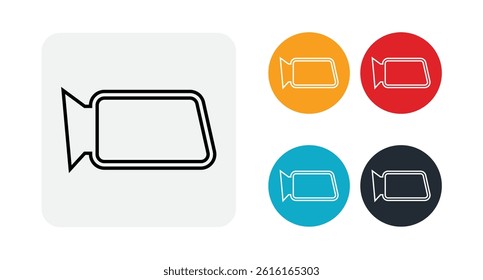 Car rear view mirror icon illustration isolated vector sign symbol