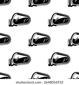 Ícone De Espelho Retrovisor Do Carro Padrão Contínuo, Espelho Retrovisor, Espelho Retrovisor Usado Para Ver A Ilustração Da Arte Vetorial Da Retaguarda