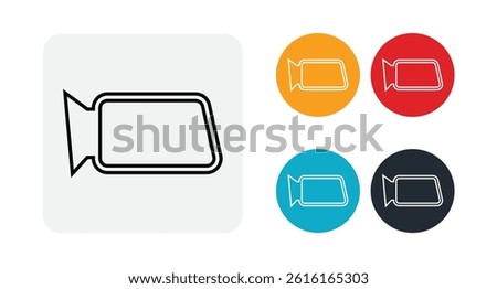 Car rear view mirror icon illustration isolated vector sign symbol