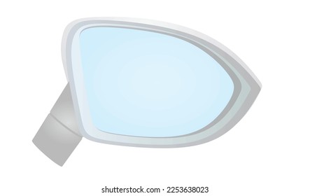 Car rear view mirror. vector illustration