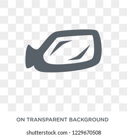 car rear-view mirror icon. car rear-view mirror design concept from Car parts collection. Simple element vector illustration on transparent background.
