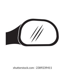car rearview mirror icon logo vector design template