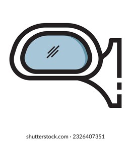 car rearview mirror icon vector illustration design
