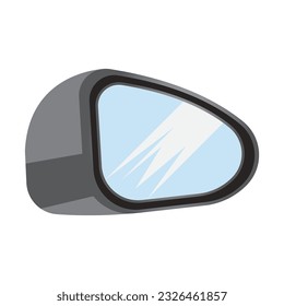 Diseño de ilustraciones vectoriales del icono retrovisor del coche