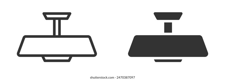 Car rearview mirror icon. Vector illustration.