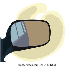 Car rearview mirror .rearview mirror with image body car