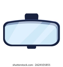 Car rearview mirror reflecting nothing, showing the empty road ahead