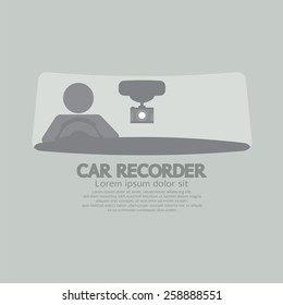 Car Recorder Graphic Symbol Vector Illustration 