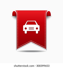 Car Red Vector Icon Design