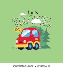Car red vector set for kids product 